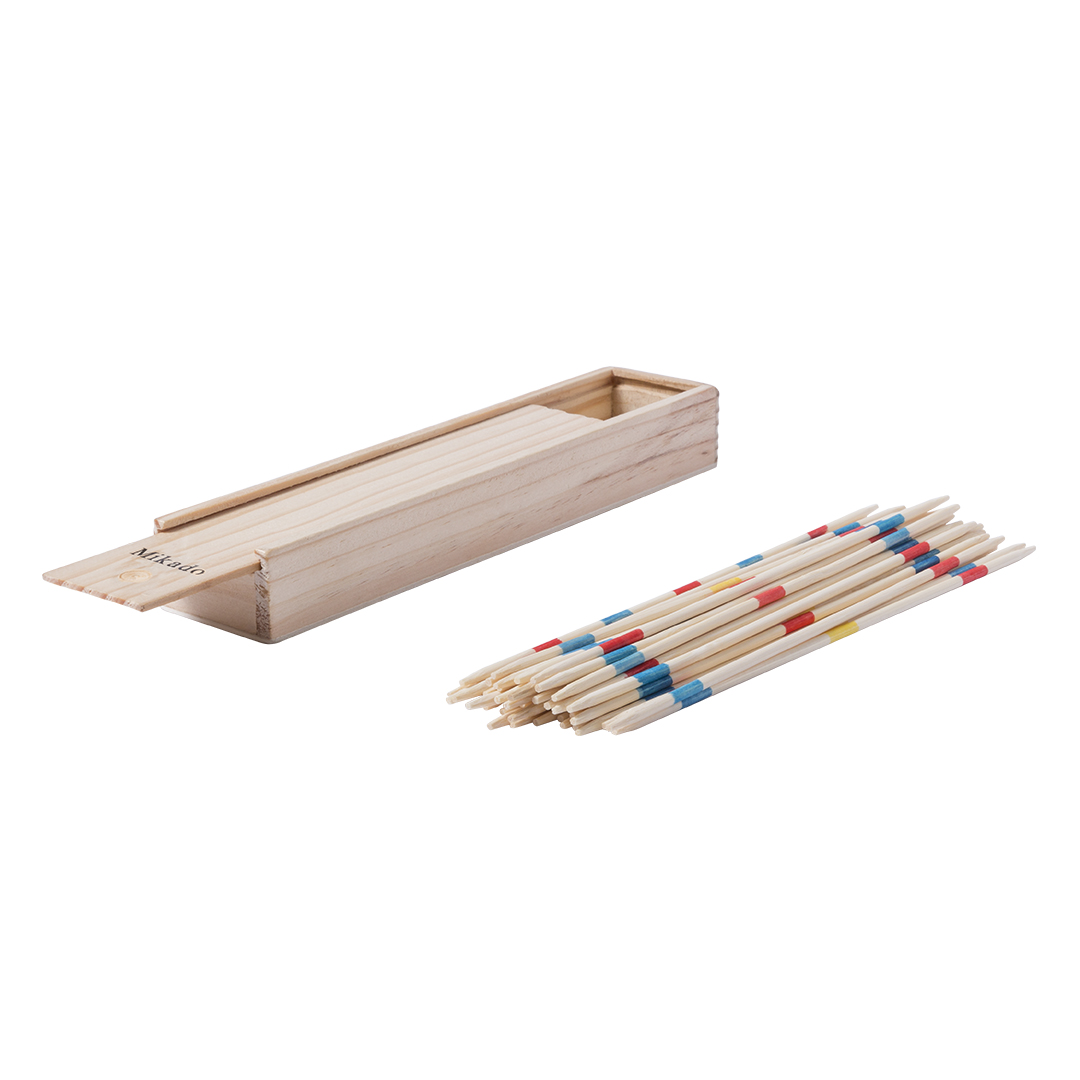 Juego de habilidad personalizado Mikado clásico con 41 palitos de madera - Niños y Juegos - Regalo Promocional Personalizado