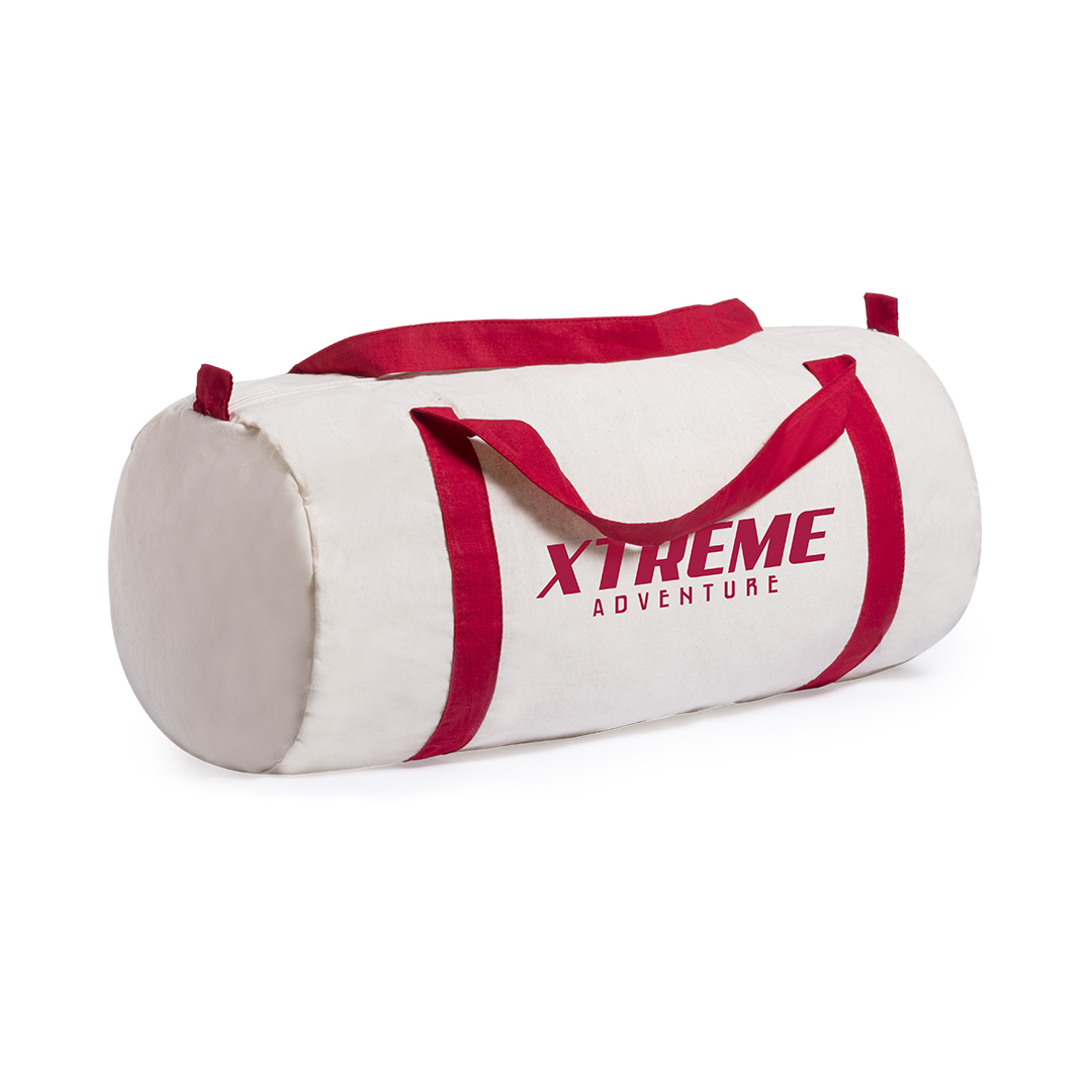 Bolso personalizado Simaro de algodón natural con asas coloridas