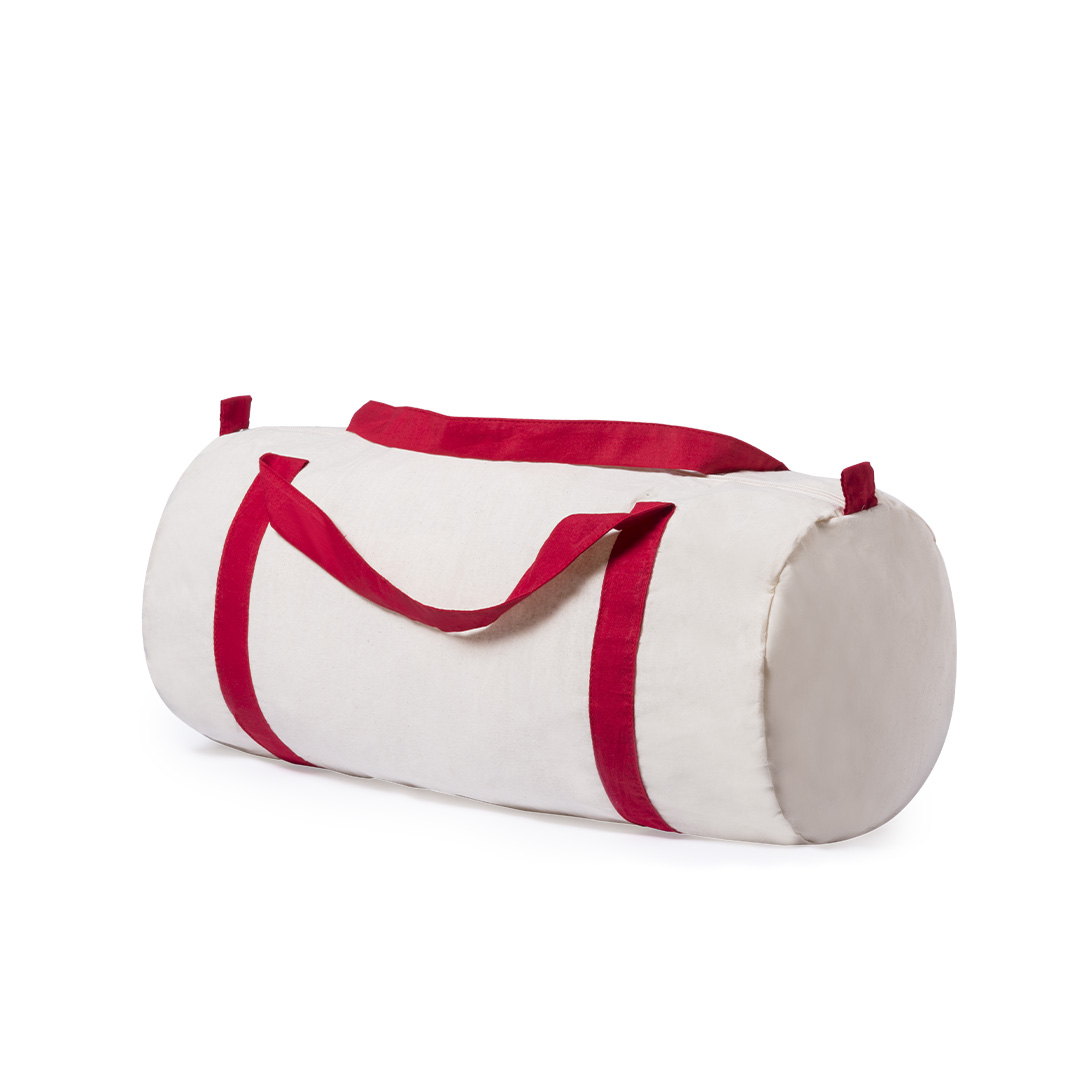 Bolso personalizado Simaro de algodón natural con asas coloridas - Viaje - Regalo Promocional Personalizado