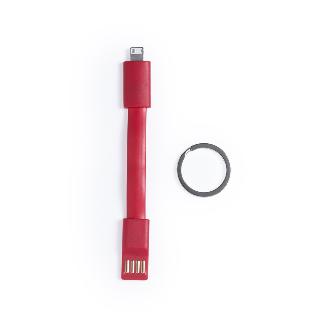 Cable cargador personalizado Holnier llavero USB con conexión dual