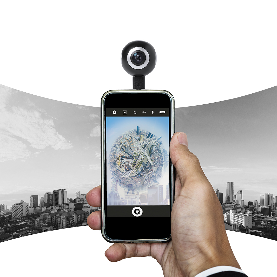 Cámara personalizada Ribben 360° con conexión Tipo-C