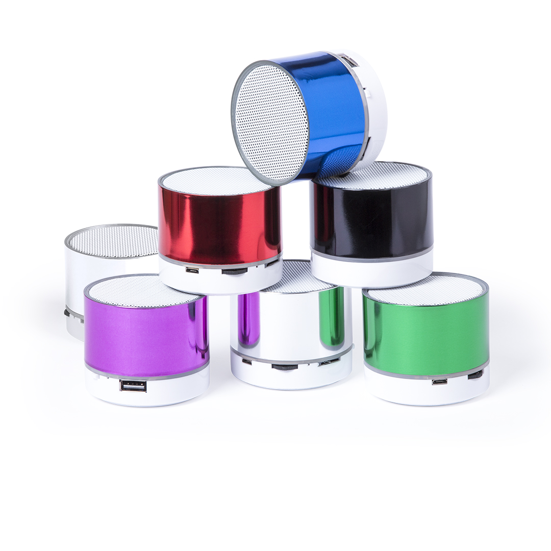 Altavoz Viancos bicolor con marcaje láser iluminado