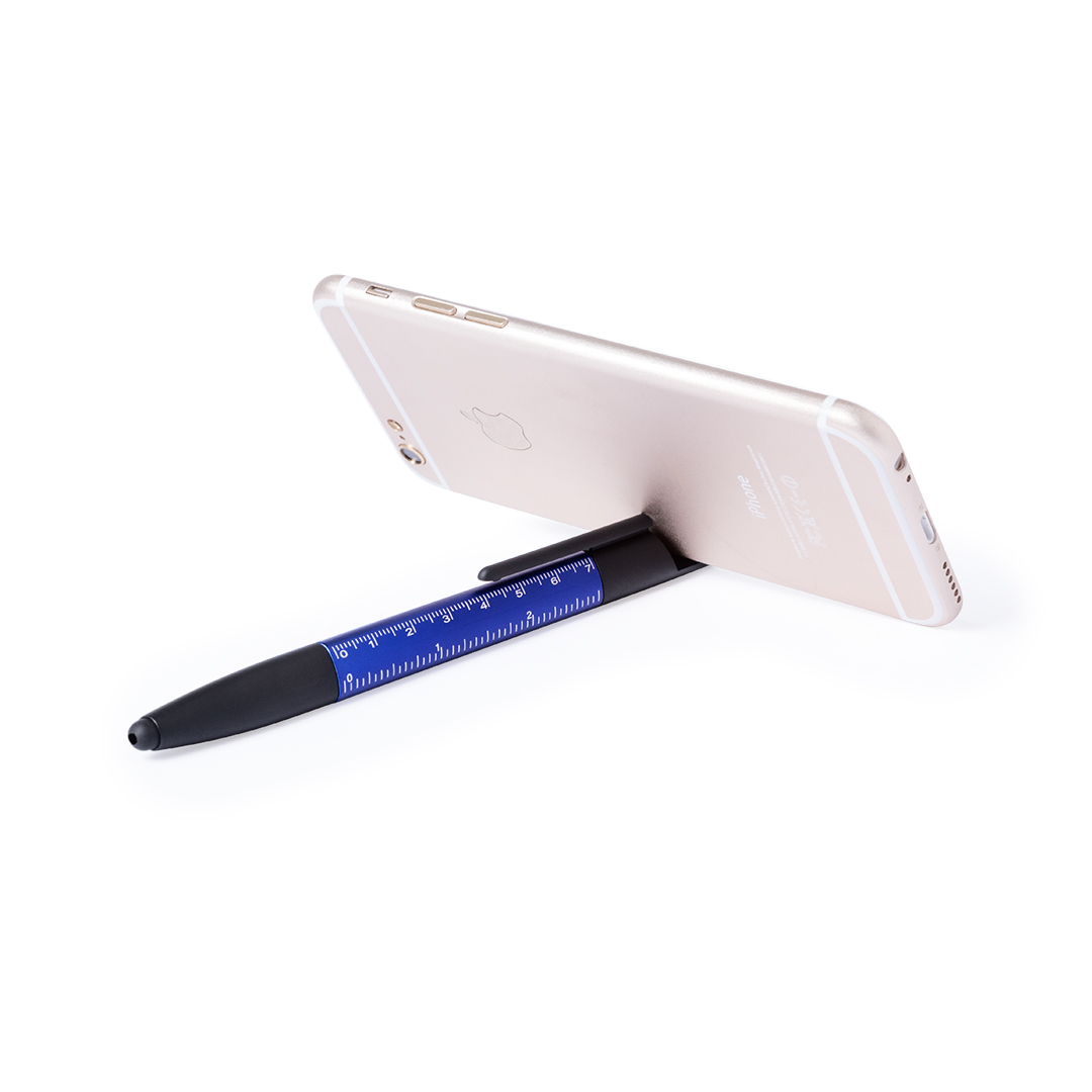 Bolígrafo multifunción personalizado Payro 7 en 1 con soporte móvil - Oficina - Regalo Promocional Personalizado - vista alternativa