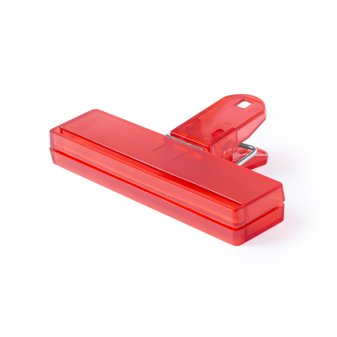 Pinza cierre personalizada Flint translúcida para colgar