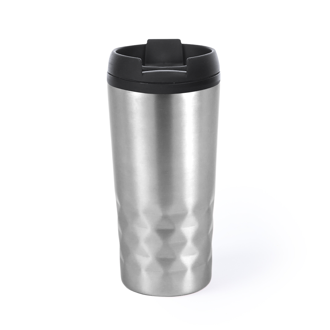 Vaso térmico personalizado Dritox de acero inox rombos brillante de 310ml - Tazas y vasos personalizados - Regalo Promocional Personalizado - vista alternativa
