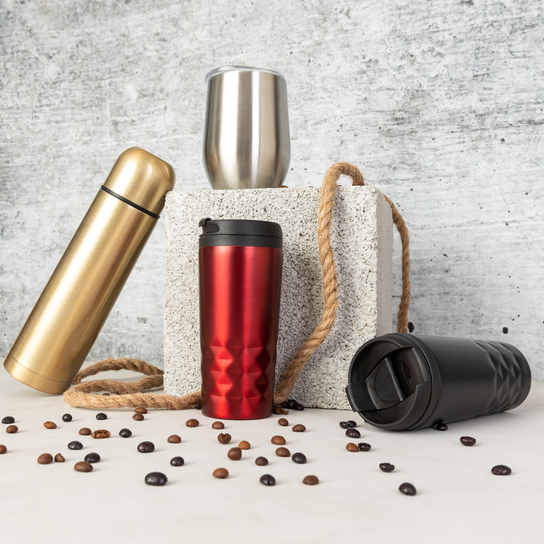 Vaso térmico personalizado Dritox de acero inox rombos brillante de 310ml - Tazas y vasos personalizados - Regalo Promocional Personalizado - imagen 7