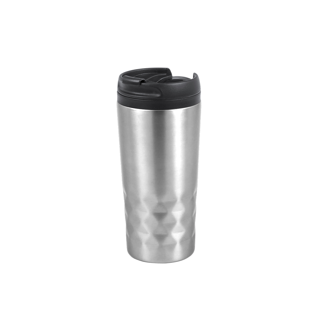 Vaso térmico personalizado Dritox de acero inox rombos brillante de 310ml - Tazas y vasos personalizados - Regalo Promocional Personalizado