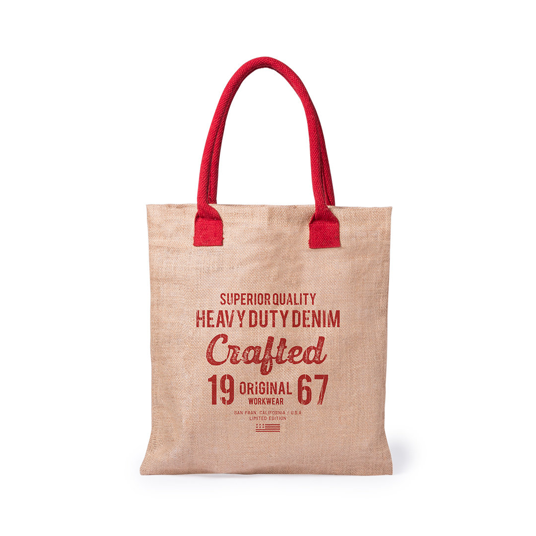 Bolsa personalizada Kalkut de yute con asas de algodón