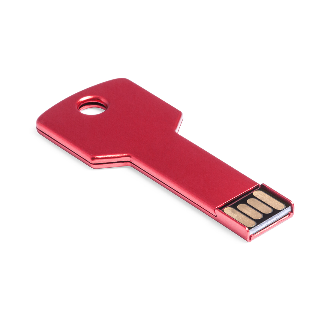 Memoria USB personalizada Fixing 16GB forma llave de aluminio - Tecnología - Regalo Promocional Personalizado