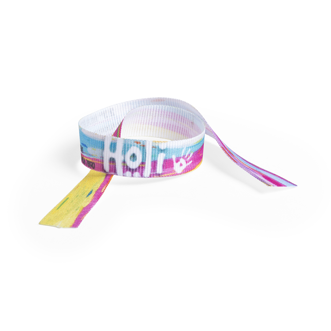 Pulsera personalizada sublimación Waylen de poliéster resistente - Pulseras personalizadas - Regalo Promocional Personalizado - imagen 6