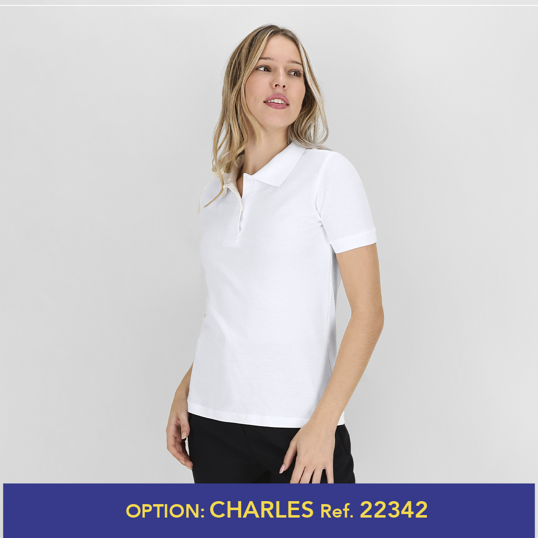 Polo personalizado mujer blanco Keya WPS180 de algodón piqué 180g/m2 - Ropa y accesorios - Regalo Promocional Personalizado