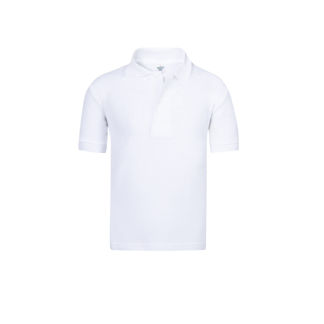 Polo personalizado niño blanco Keya YPS180 de algodón piqué 180g/m2