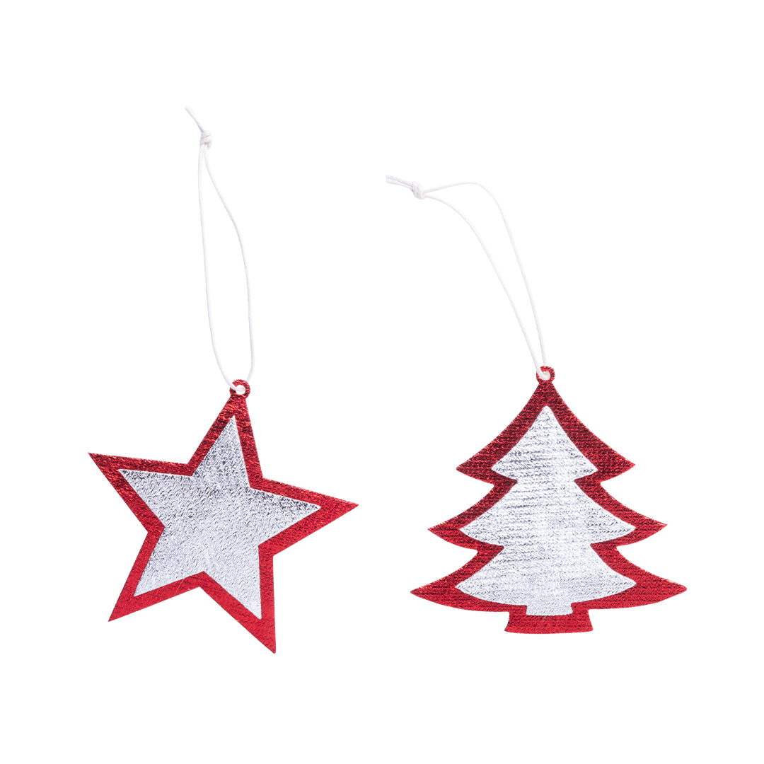 Set adornos personalizado Rimol figuras navideñas de non-woven - Packs de regalo personalizado - Regalo Promocional Personalizado