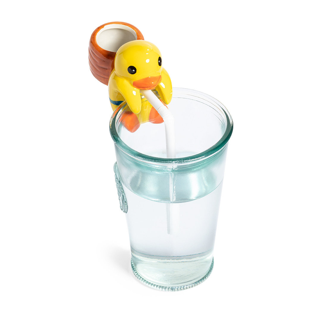 Maceta personalizada Chupon cerámica con diseño pato y gatito - Jardín - Regalo Promocional Personalizado - imagen 5