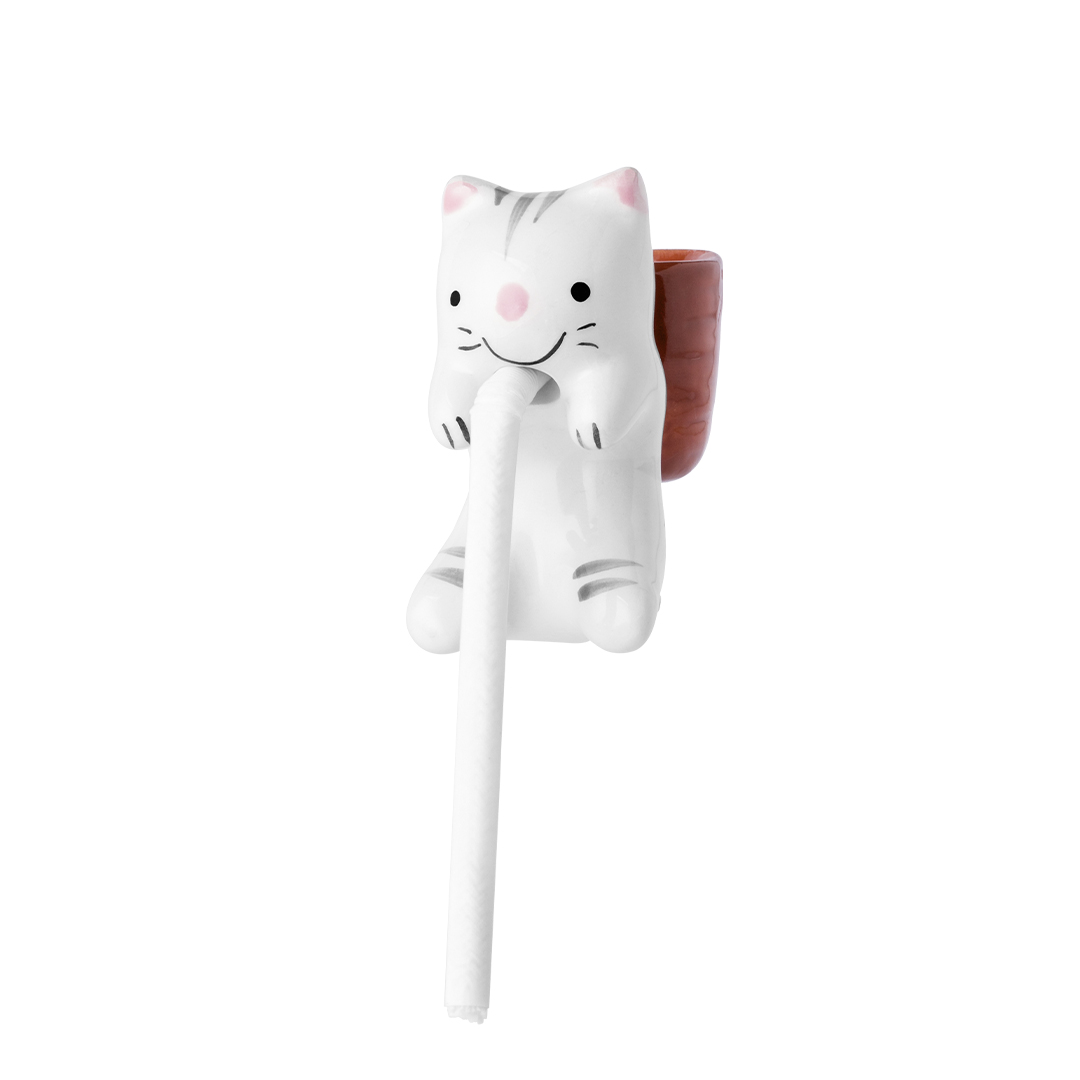 Maceta personalizada Chupon cerámica con diseño pato y gatito - Jardín - Regalo Promocional Personalizado