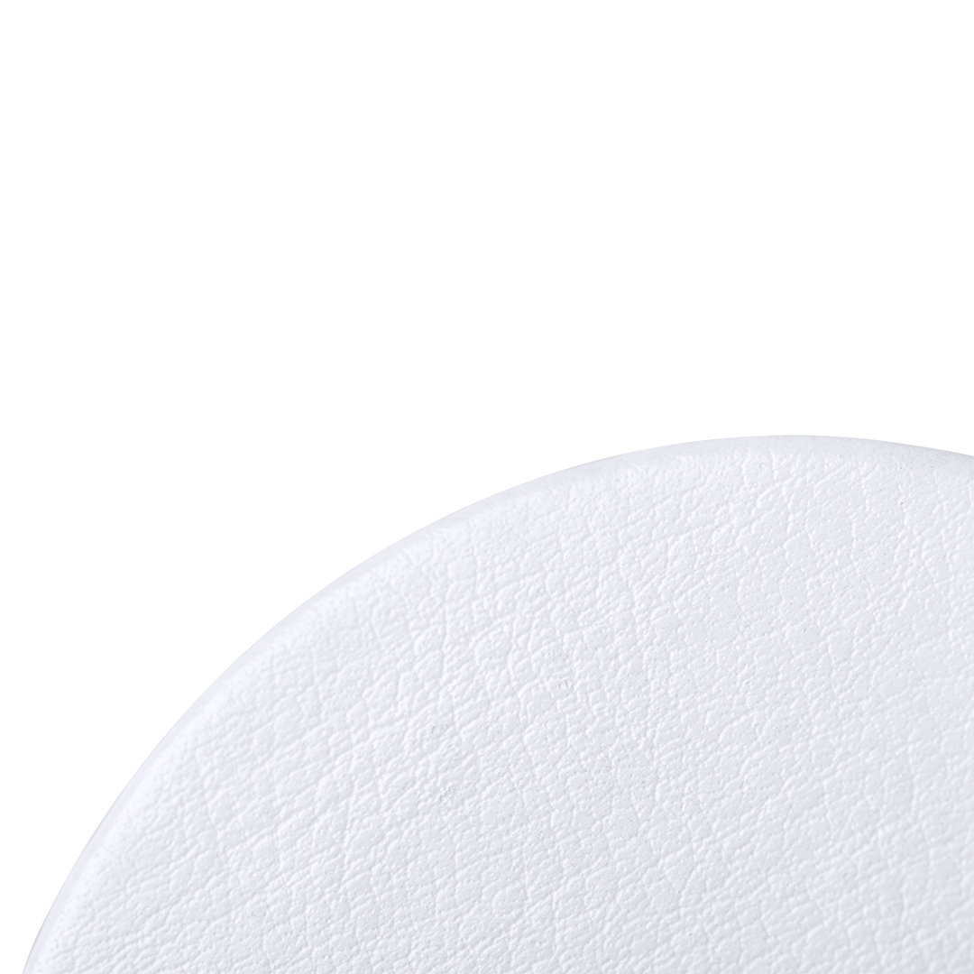 Espejo personalizado Plumiax plegable de polipiel blanca con aumentos