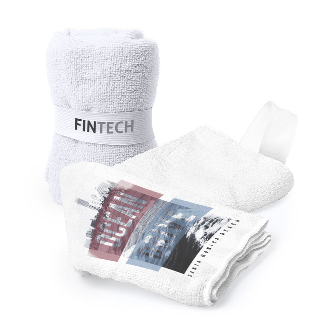 Toalla personalizada absorbente Kefan de microfibra con cinta de 40x90cm