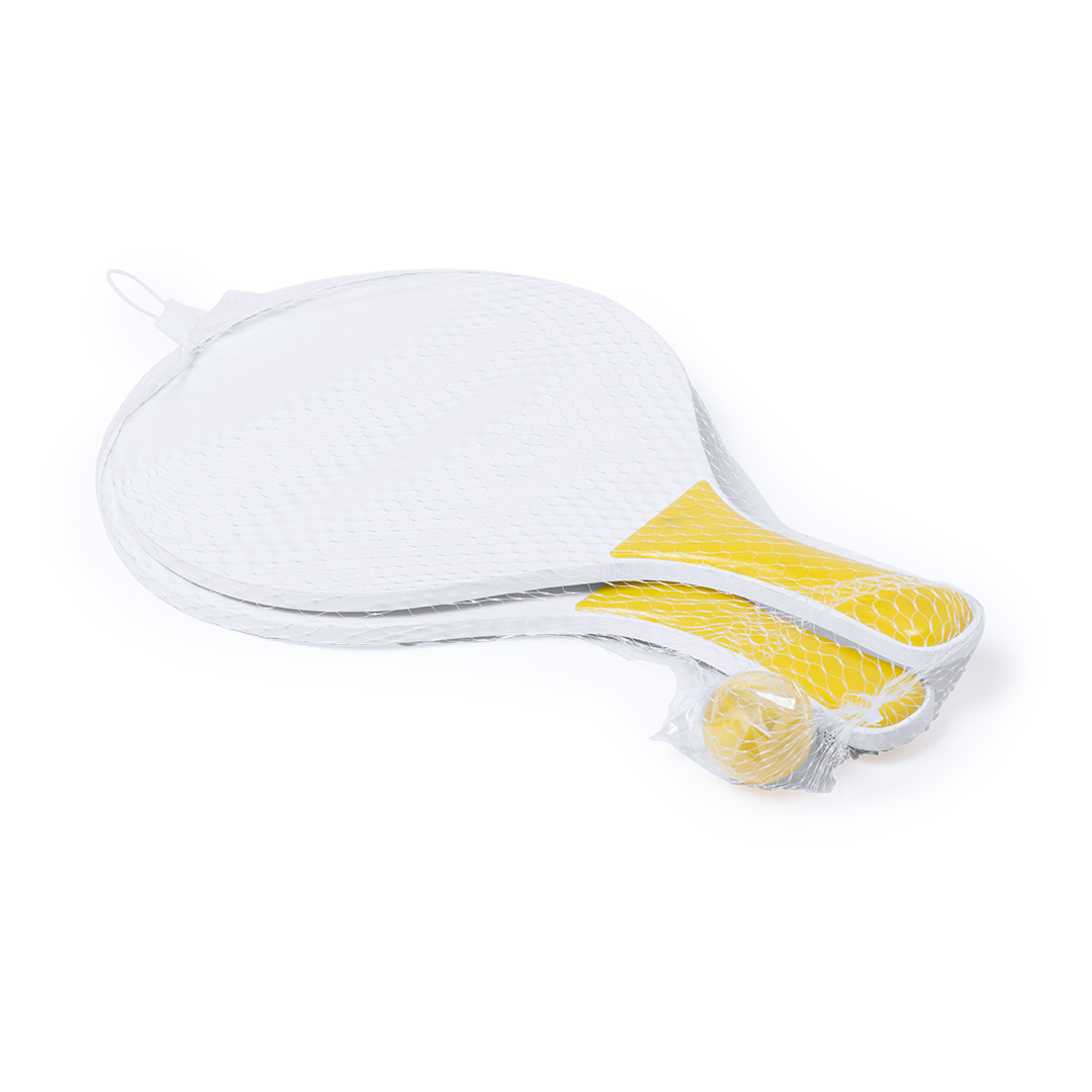 Palas de playa personalizadas Kongal de madera blanca