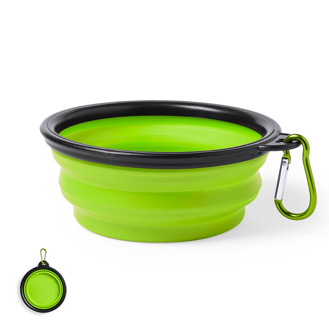 Bowl plegable personalizado Baloyn para mascotas de TPR con mosquetón - Mascotas - Regalo Promocional Personalizado