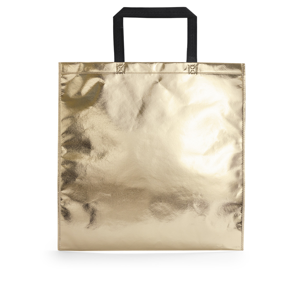Bolsa personalizada Poznan de non-woven laminado metalizado