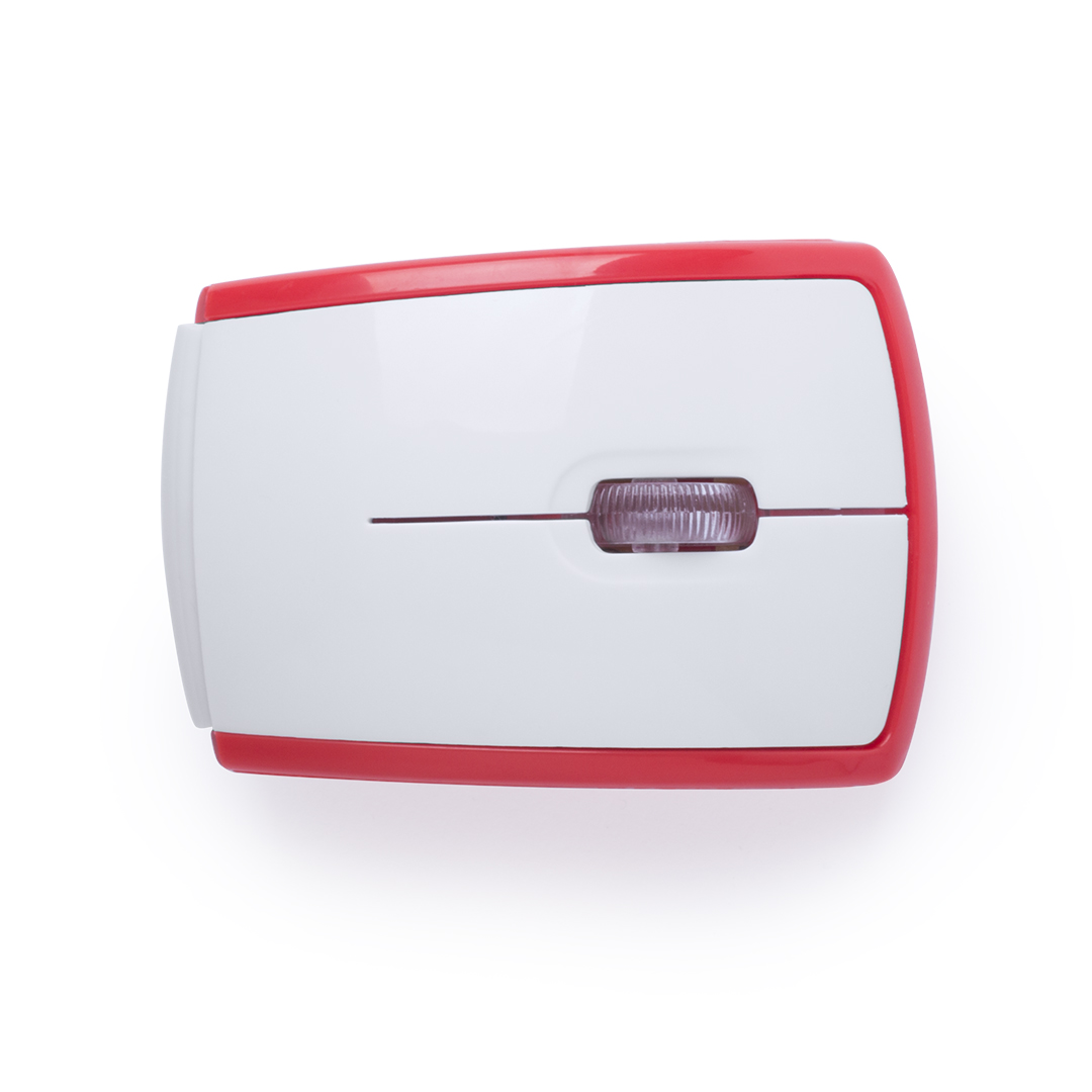 Ratón óptico inalámbrico personalizado Lenbal plegable en colores atrevidos