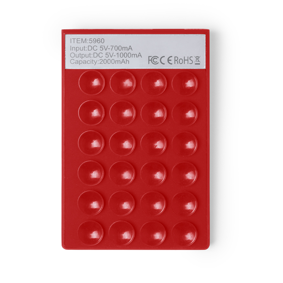 Power Bank personalizada Privek con ventosas y anilla selfie de 2000mAh - Tecnología - Regalo Promocional Personalizado - imagen 3