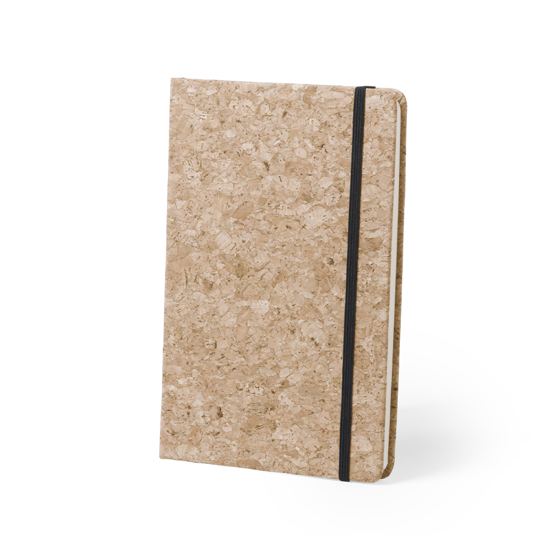 Bloc de notas personalizado Hartil ecológico en corcho natural con 80 hojas - Oficina - Regalo Promocional Personalizado