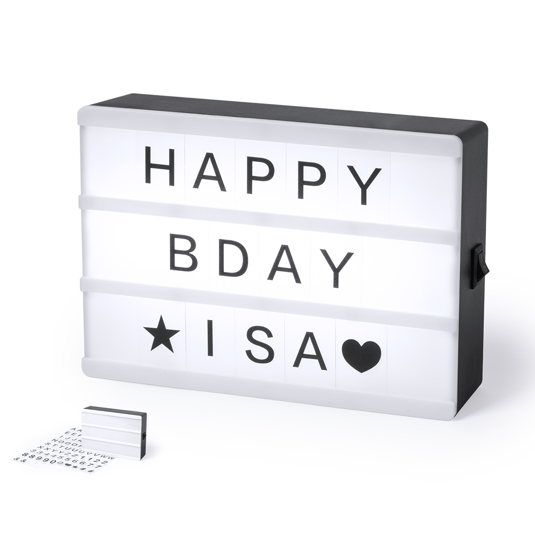 Caja de luz personalizada Cinemax con retroiluminación LED - Hogar - Regalo Promocional Personalizado