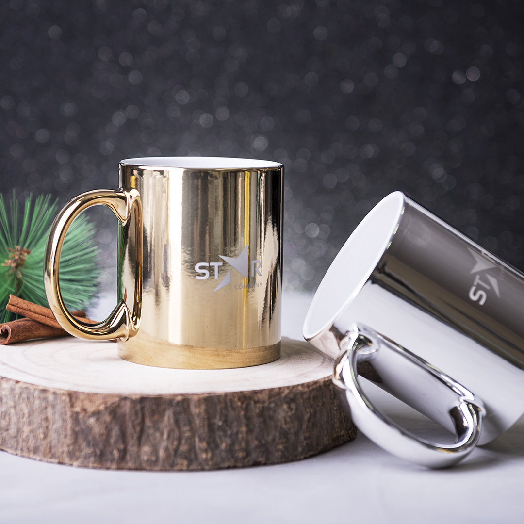 Taza de cerámica personalizada Renkur de 350ml con recubrimiento metalizado - Tazas y vasos personalizados - Regalo Promocional Personalizado - imagen 3