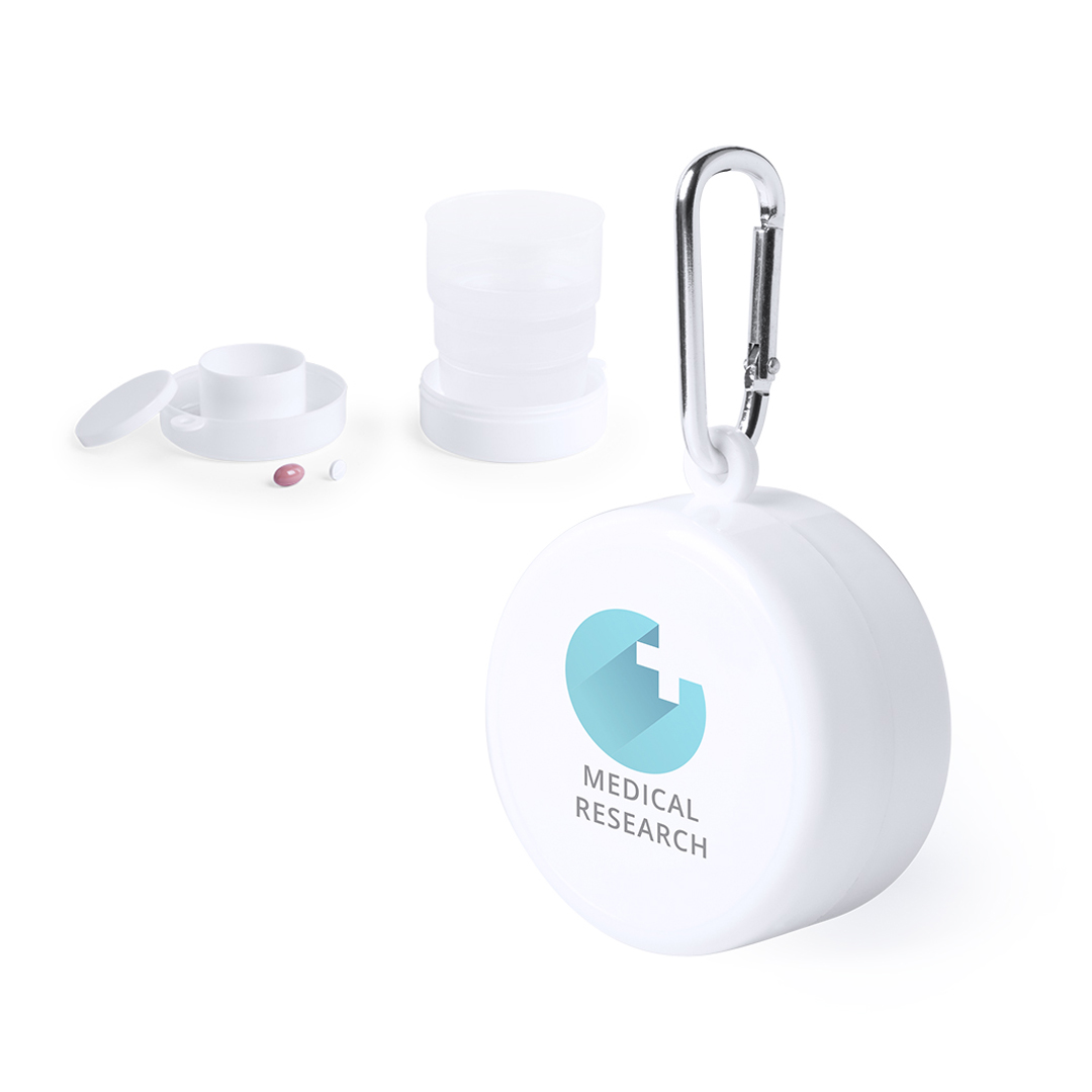 Vaso plegable personalizado Berty con pastillero de 220ml - Tazas y vasos personalizados - Regalo Promocional Personalizado - imagen 8