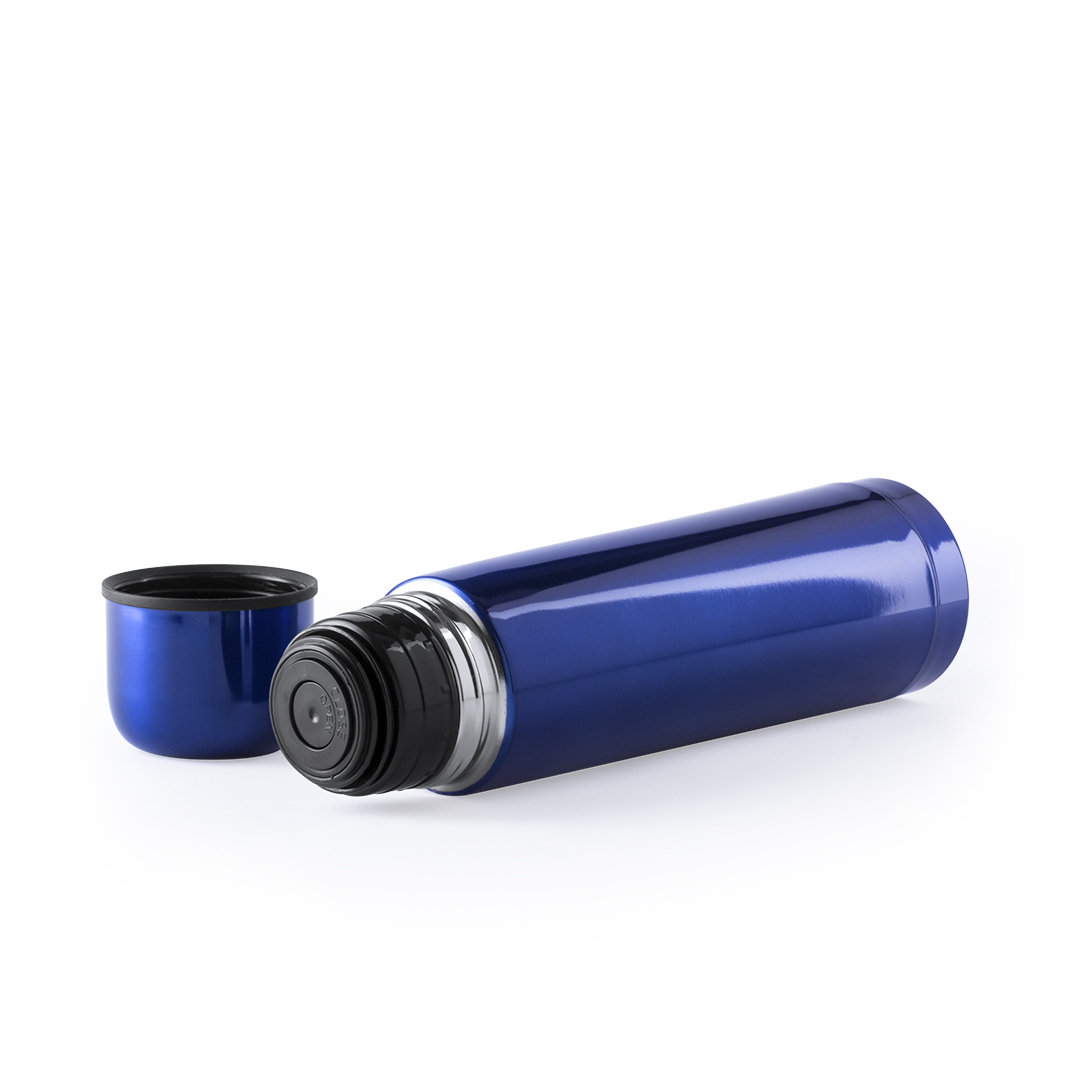 Termo de acero inox brillante con taza personalizado Tancher de 500ml - Termos personalizados - Regalo Promocional Personalizado - imagen 3