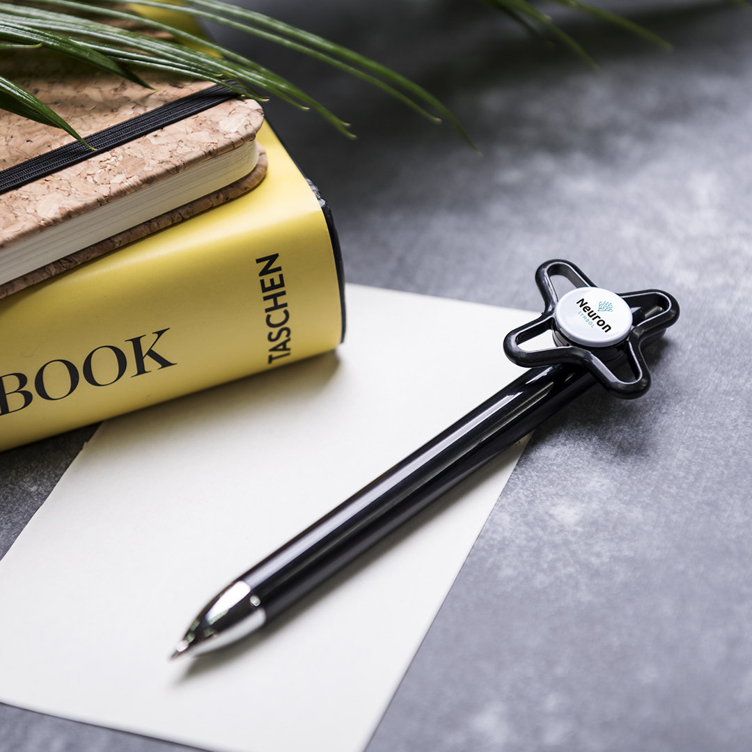 Bolígrafo personalizado spinner antiestrés Karsol para tampografía - Oficina - Regalo Promocional Personalizado - vista alternativa