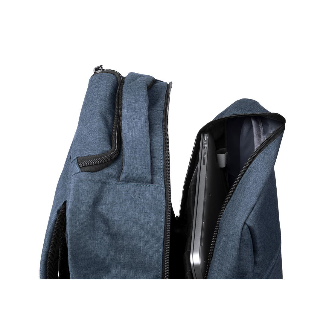 Mochila personalizada Trolley Haltrix de poliéster 300D con USB - Mochilas personalizadas - Regalo Promocional Personalizado - vista alternativa
