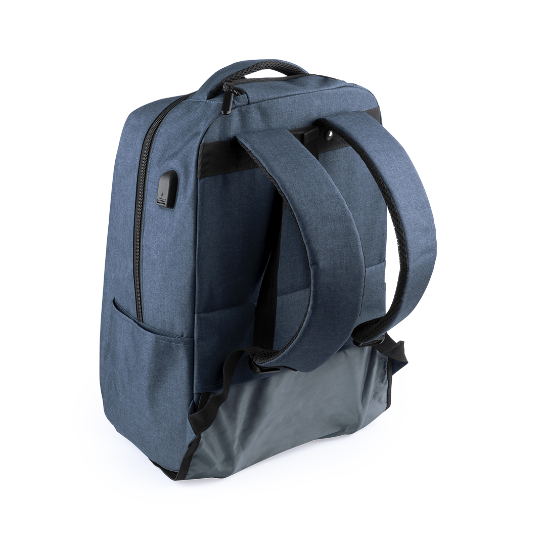 Mochila personalizada Trolley Haltrix de poliéster 300D con USB - Mochilas personalizadas - Regalo Promocional Personalizado - imagen 4