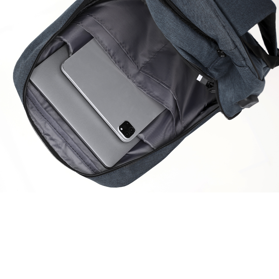Mochila personalizada Trolley Haltrix de poliéster 300D con USB - Mochilas personalizadas - Regalo Promocional Personalizado - imagen 11