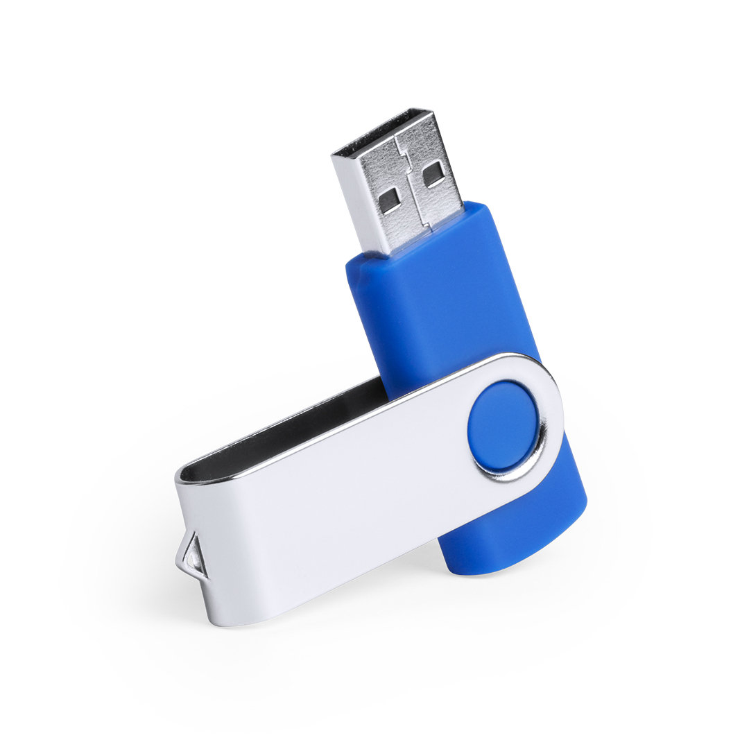 Memoria USB personalizada Yemil de 32GB con mecanismo giratorio