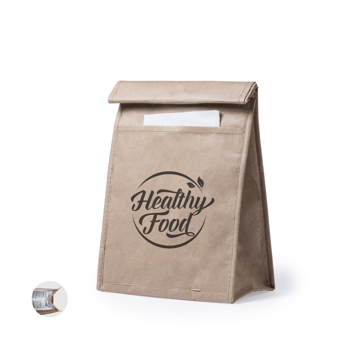 Bolsa térmica personalizada Bapom de papel con interior isotermo - Verano - Regalo Promocional Personalizado