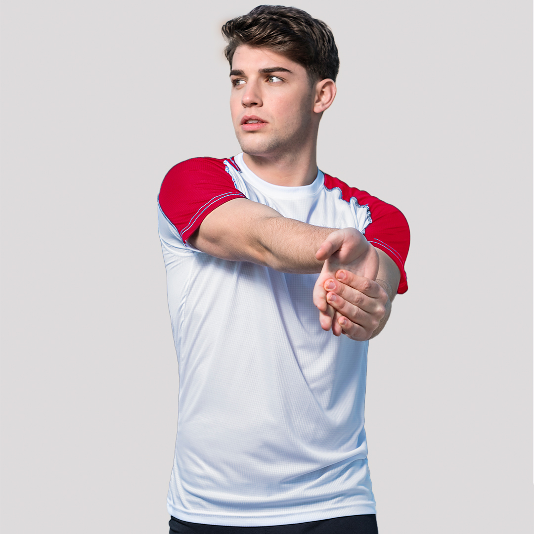 Camiseta personalizada para adulto Tecnic Dinamic Comby con franja - Ropa y accesorios - Regalo Promocional Personalizado