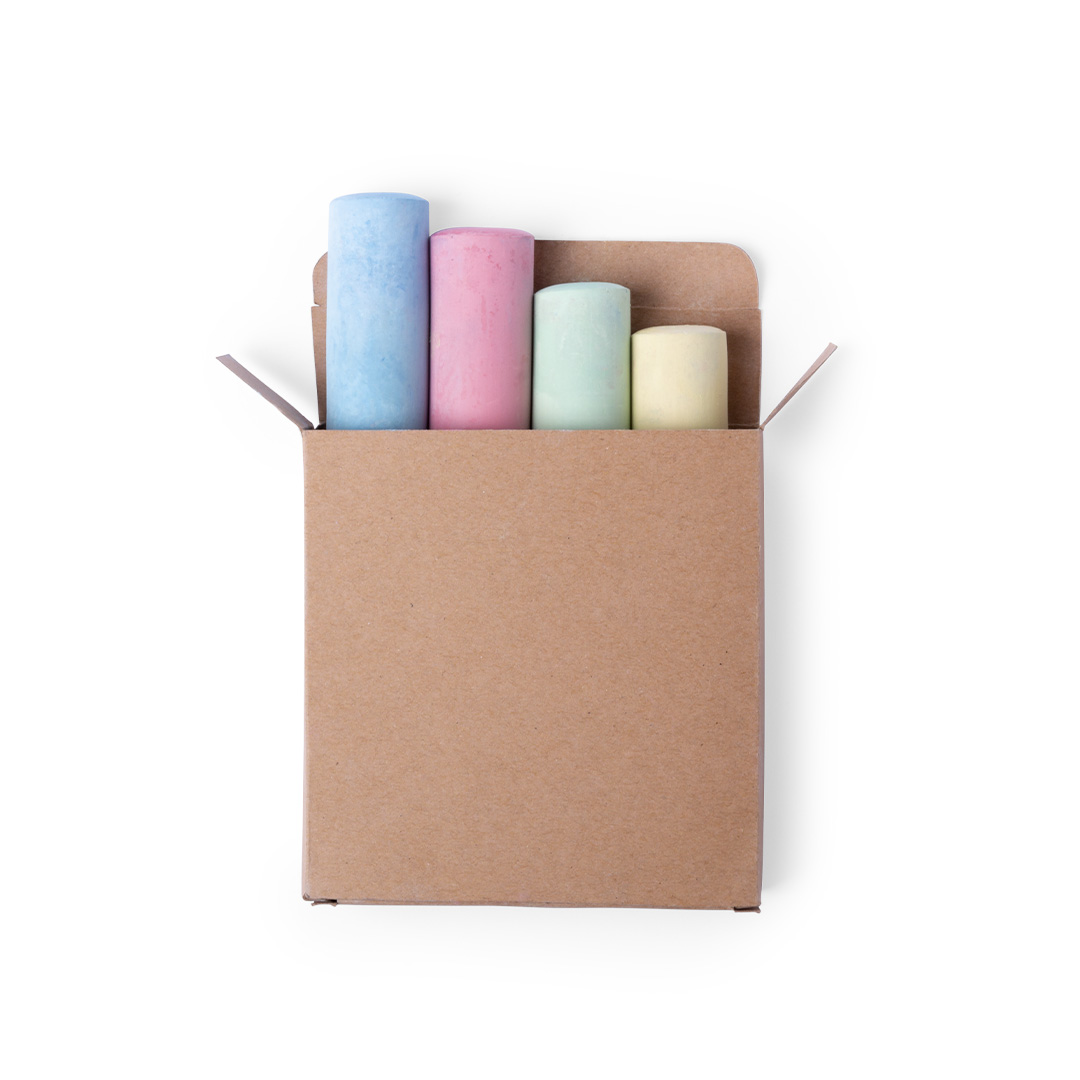 Caja de tizas personalizada Remix tamaño XL de cartón reciclado - Niños y Juegos - Regalo Promocional Personalizado