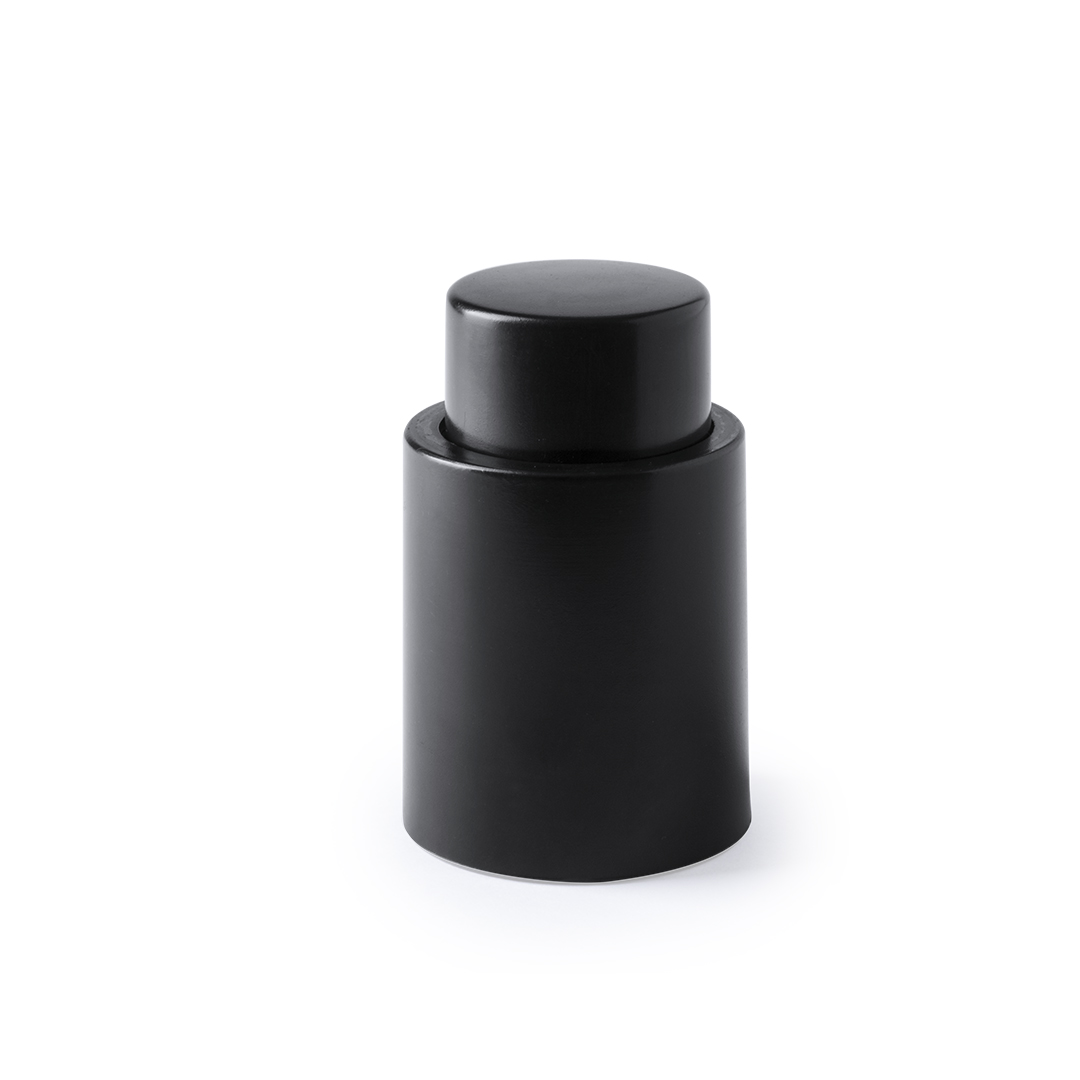 Tapón con bomba de vacío personalizado Hoxmar elegante negro - Otros accesorios bodega - Regalo Promocional Personalizado