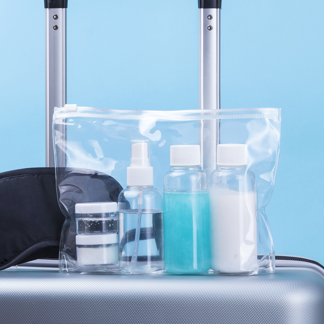 Neceser de viaje personalizado Flaut con 5 accesorios transparentes - Viaje - Regalo Promocional Personalizado - vista alternativa