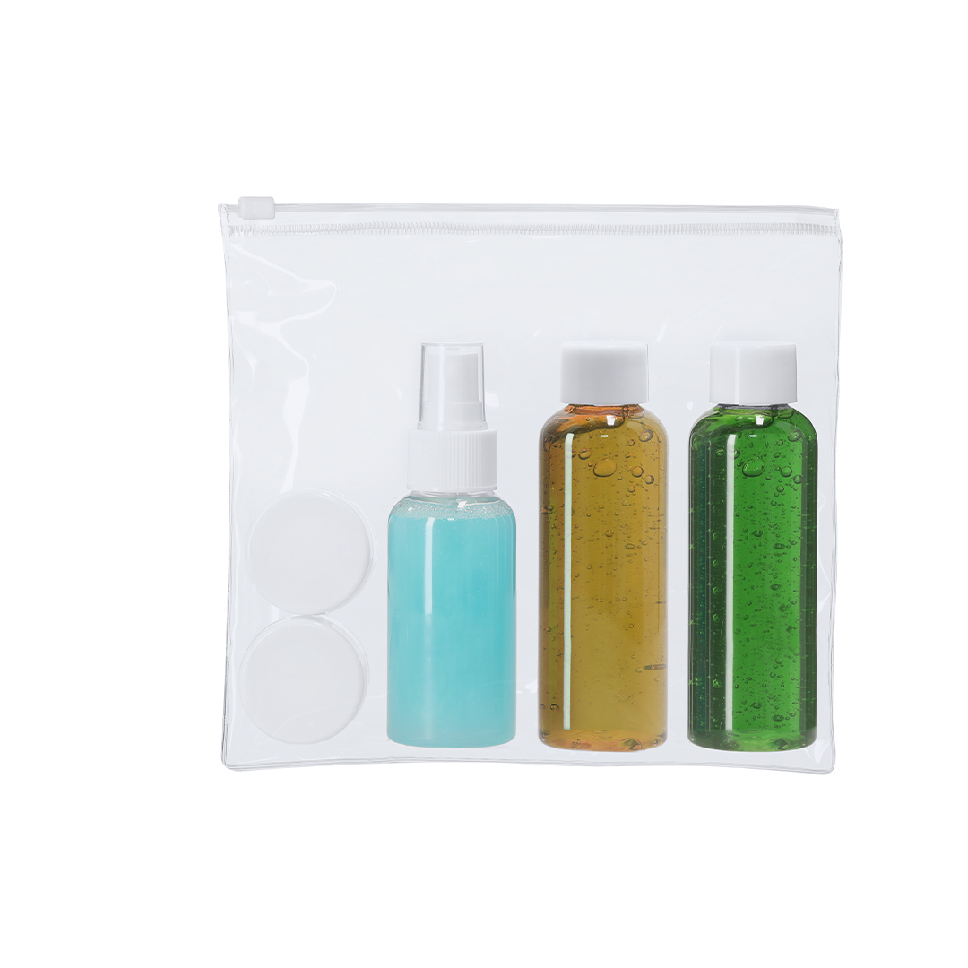 Neceser de viaje personalizado Flaut con 5 accesorios transparentes - Viaje - Regalo Promocional Personalizado - imagen 3