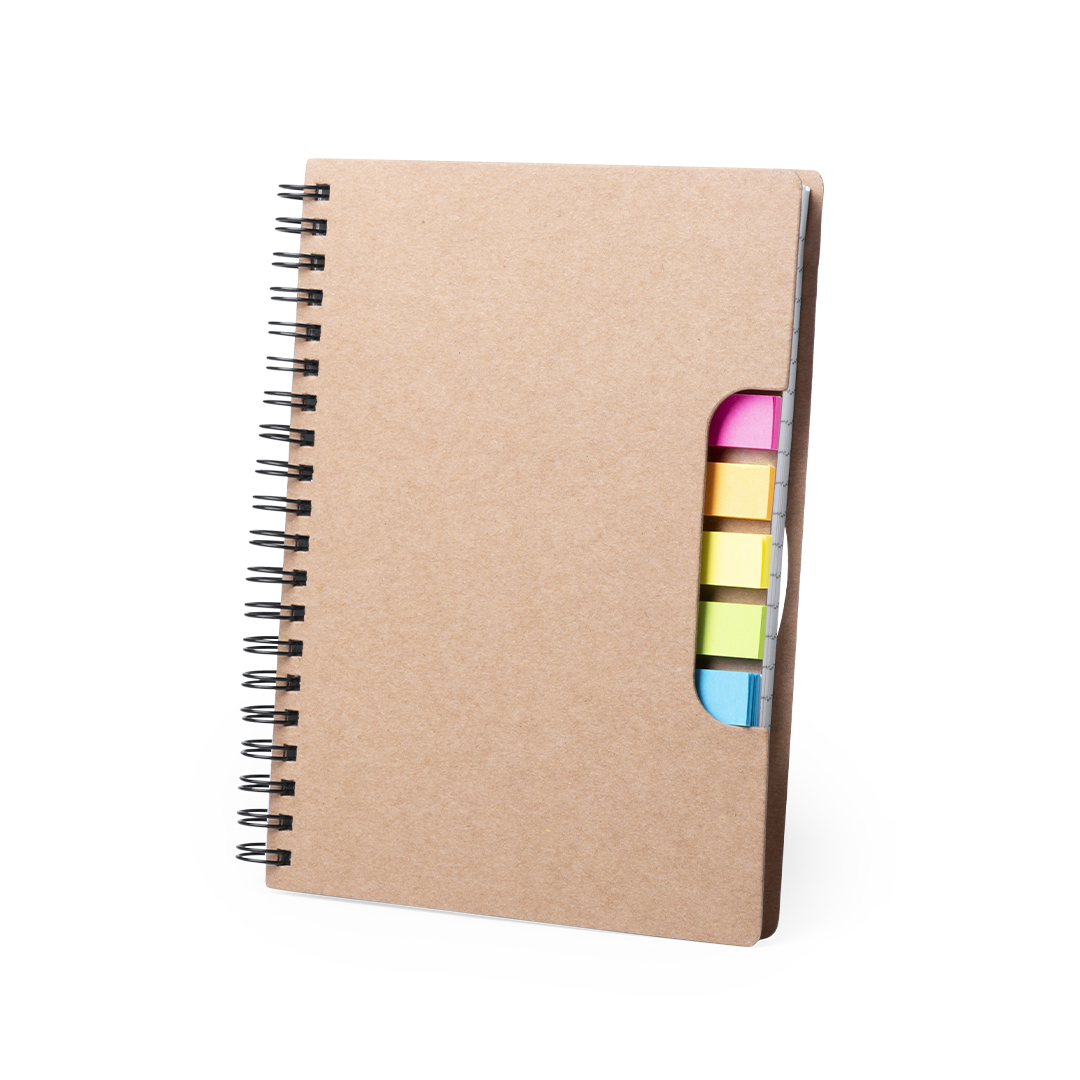 Libreta personalizada Tiblan de cartón reciclado con portada troquelada - Oficina - Regalo Promocional Personalizado