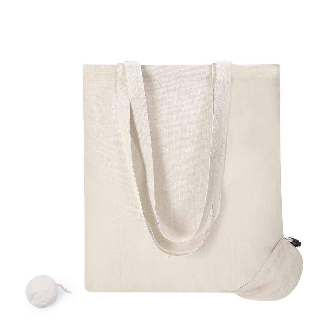 Bolsa plegable personalizada Helakel de algodón ecológica - Tote Bags personalizadas - Regalo Promocional Personalizado