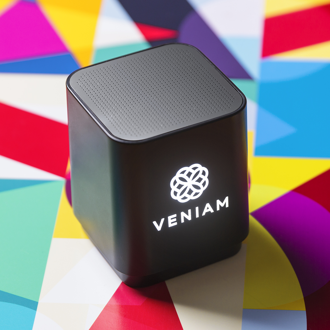 Altavoz Lunem LED con marcaje láser personalizado