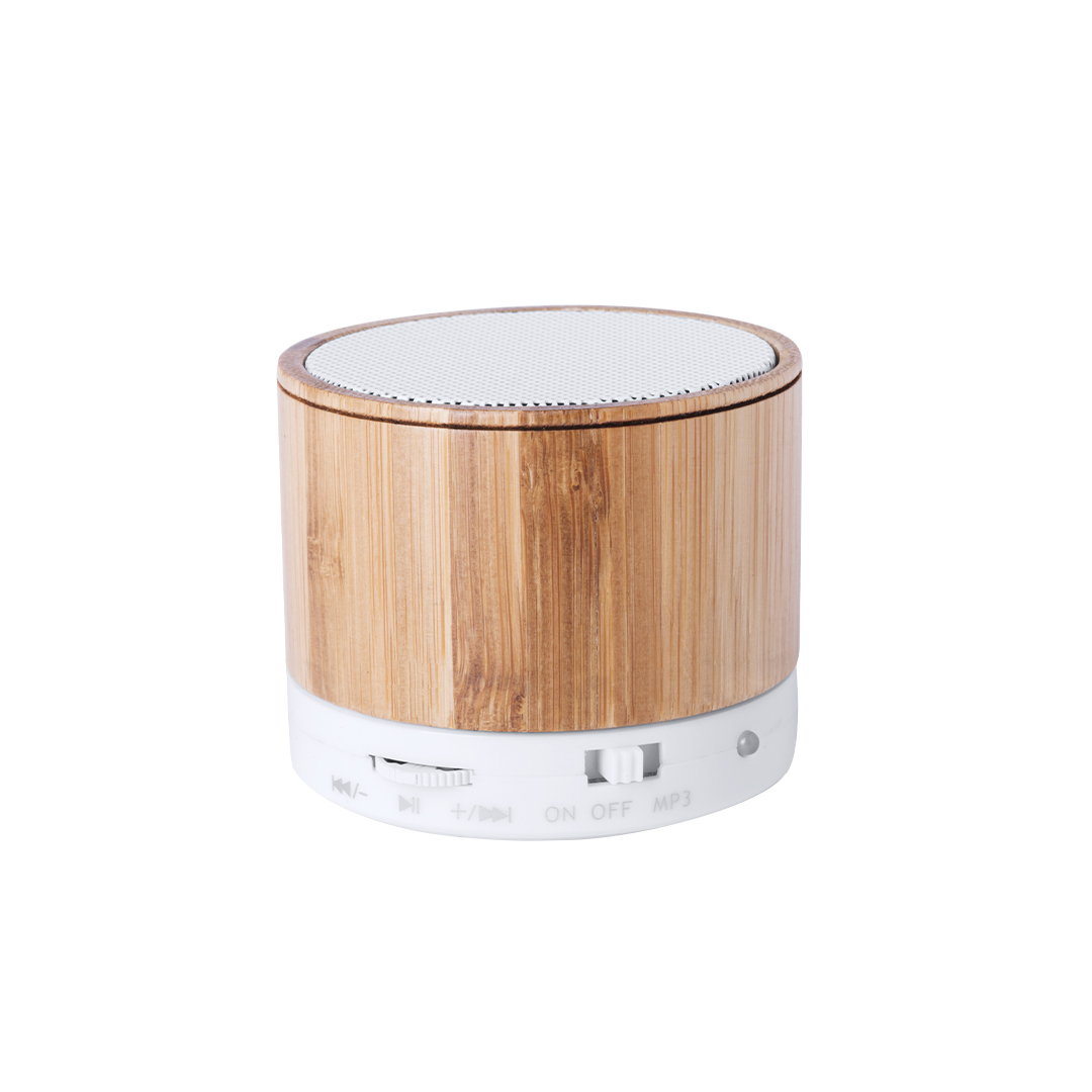 Altavoz Kaltun bambú con rejilla metálica - Tecnología - Regalo Promocional Personalizado