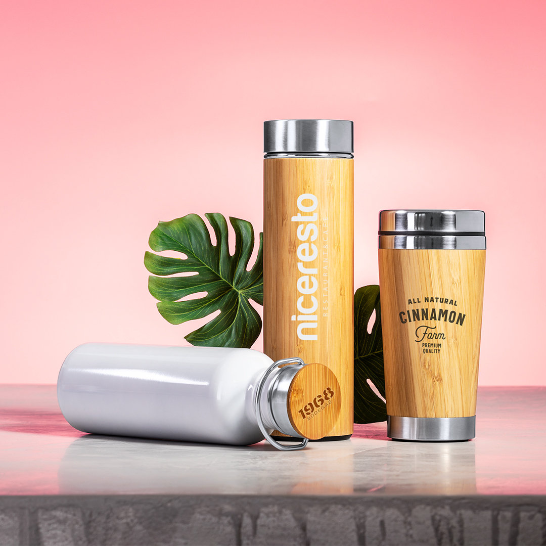 Termo de bambú y acero inox personalizado Moltex de 500ml - Termos personalizados - Regalo Promocional Personalizado - imagen 4