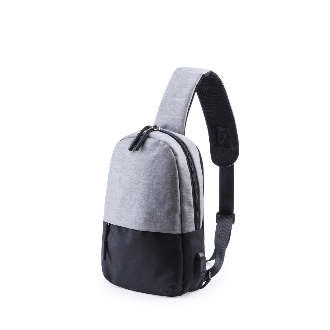 Bandolera Versox multiusos poliéster 300D USB - Eventos y congresos - Regalo Promocional Personalizado
