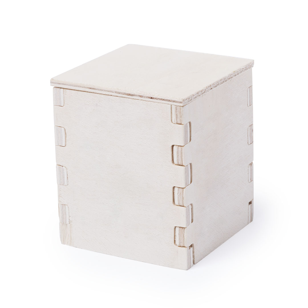 Maceta personalizada Merin de menta con caja de madera