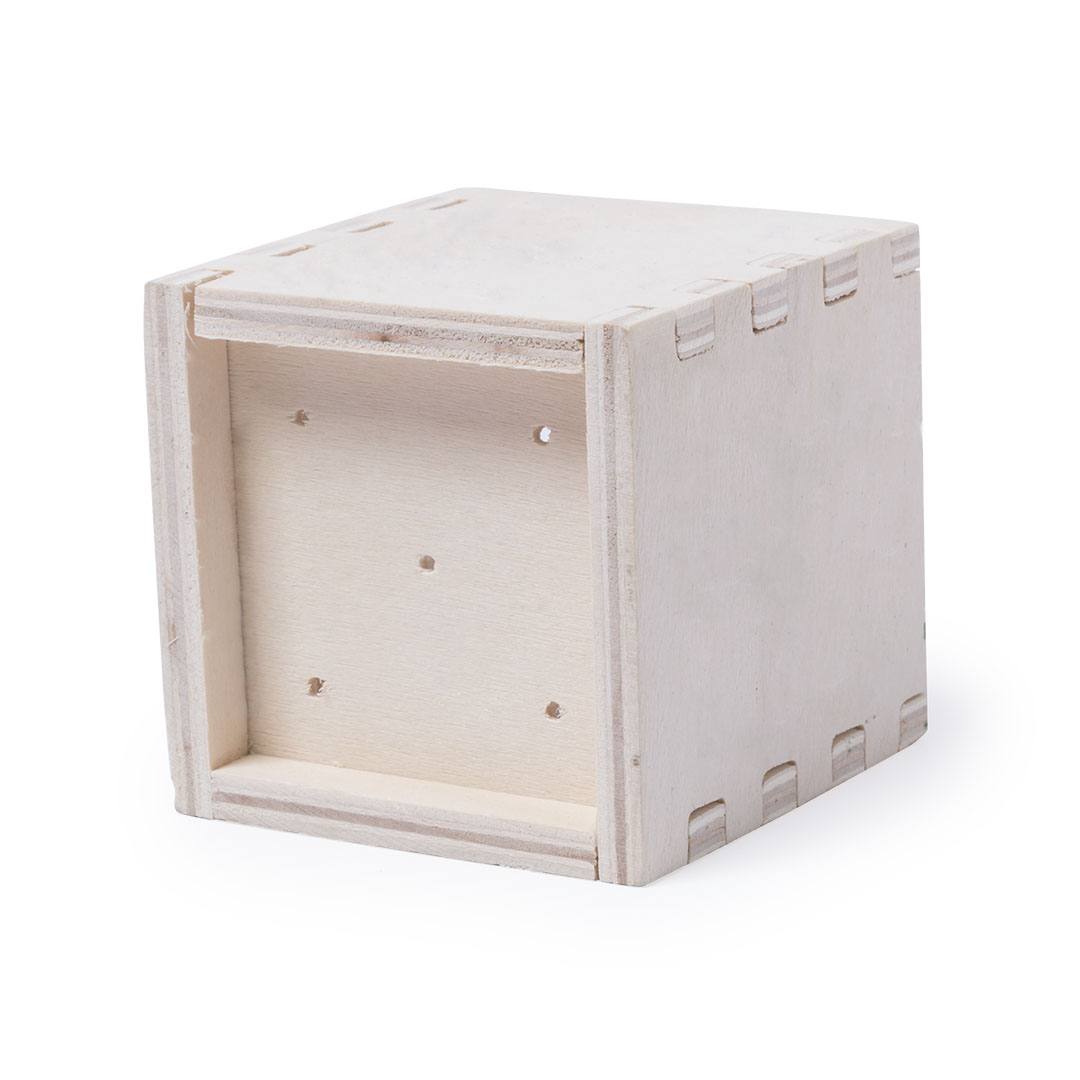 Maceta personalizada Merin de menta con caja de madera - Jardín - Regalo Promocional Personalizado - imagen 2